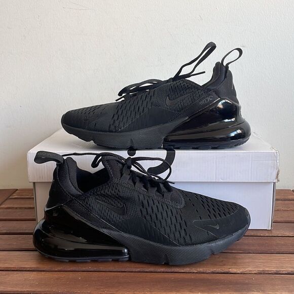 Nike Air Max 270 Black USA Women Size 7/UK 4.5/EU 38(AH6789-006) - Picture 1 of 15